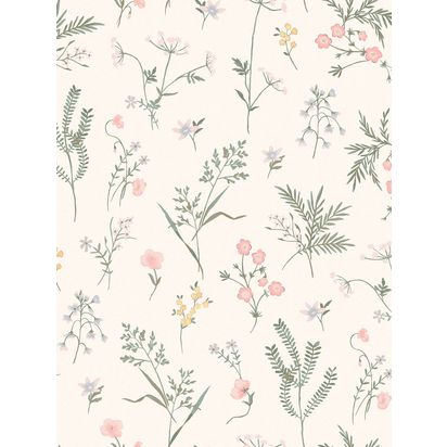 Laura Ashley Crosswell Wallpaper, Coral Pink Coral Pink | H7 x W52 x D7cm