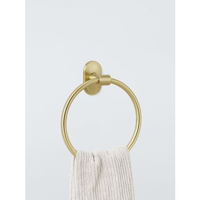 John Lewis Heritage Towel Ring Gold | H22 x W19 x D6cm