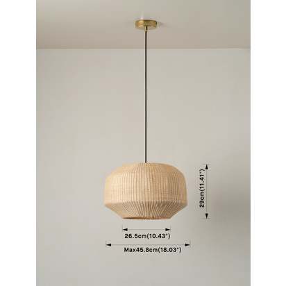 Budi - large handwoven rattan lampshade - Default Title