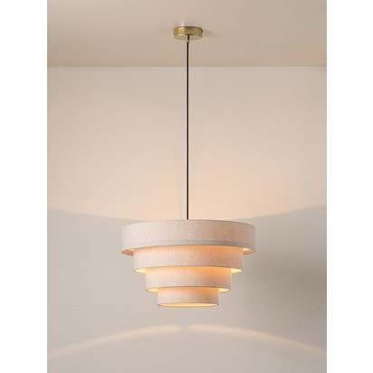 Fia - tiered linen lampshade