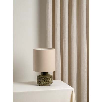 Filaree - short green glazed ceramic table lamp - Default Title