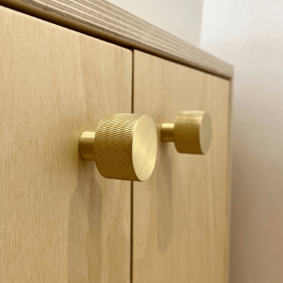 SWIFT Swirled Knob - Brass - Default Title