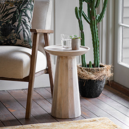 Danaway Side Table White Wash 330x330x480mm