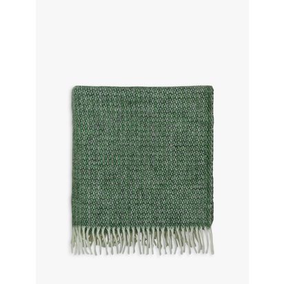 Burleigh x Bedeck Wool Throw Green/Multi | L170 x W130cm