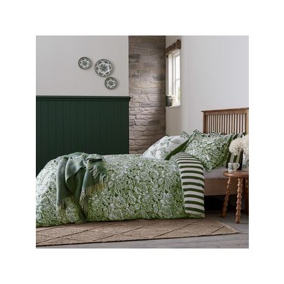 Burleigh x Bedeck Wool Throw Green/Multi | L170 x W130cm
