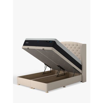 TEMPUR® Suffolk Ottoman Bed, Super King Size Natural | H41.50 x W35.50 x D200cm