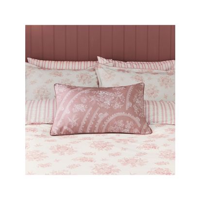 Burleigh x Bedeck Asiatic Cushion, Pink Pink Mid | H40 x W60cm