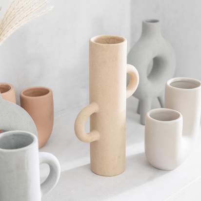 Sigga Vase Large Oatmeal 165x70x260mm LARGE