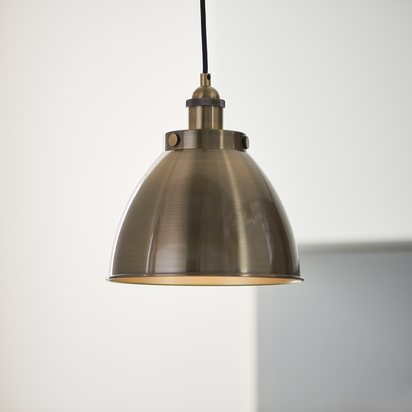 Franklin Pendant Light Antique Brass 400x1460mm
