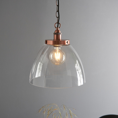 Hansen Grand 1 Pendant Light Aged Copper