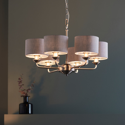 Bourton 6 Pendant Light Chrome 500