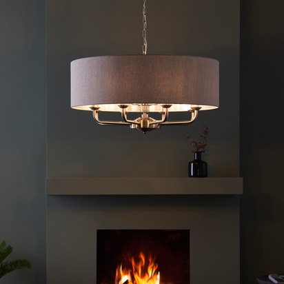 Bourton 8 Pendant Light Chrome 550