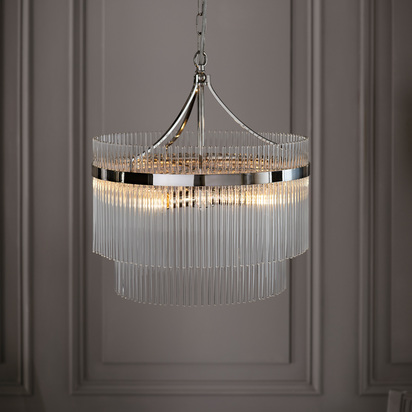 Marietta 5 Pendant Light Bright Nickel