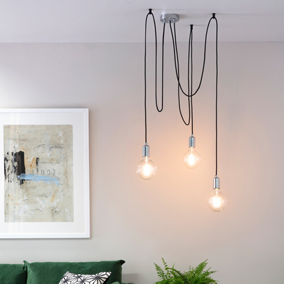 Studio 3 Cluster Pendant Light Chrome MEDIUM