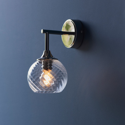 Allegra 1 Wall Light Bright Nickel