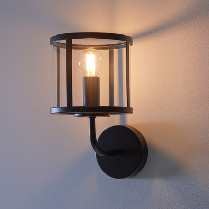 Hopton 1 Wall Light Black