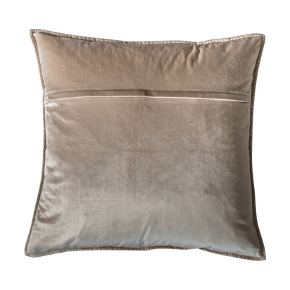 Meto Velvet Oxford Cushion Oyster 580x580mm