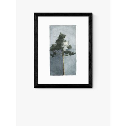 EAST END PRINTS Jörgen Hansson 'Pine II' Framed Print Black Frame | H83.40 x W63.40 x D2.20cm