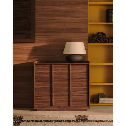 Nessi metal table lamp in a black terracotta effect finish UK adapter