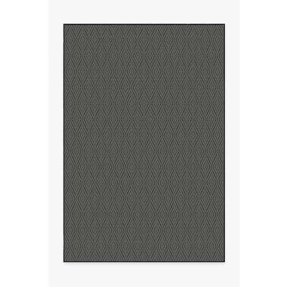 Halo Diamond Grey Outdoor Rug - 185 x 275 cm - Rug + Pad System