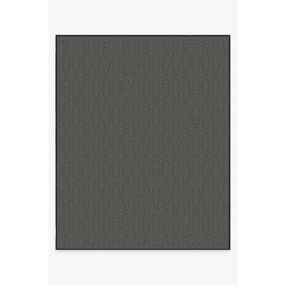 Halo Diamond Grey Outdoor Rug - 245 x 305 cm - Rug + Pad System
