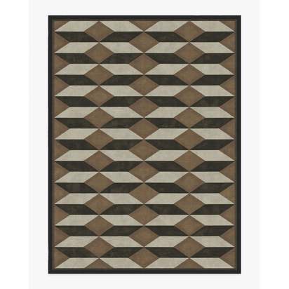 Oak Black & Camel Flatwoven Rug by Martyn Lawrence Bullard - 275 x 365 cm - Rug + Pad System