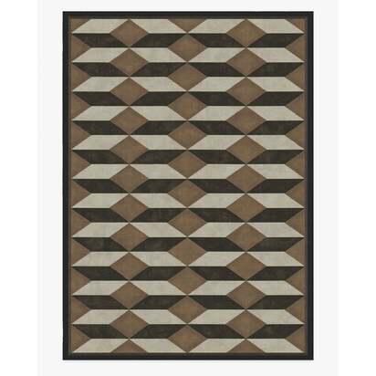 Oak Black & Camel Flatwoven Rug by Martyn Lawrence Bullard - 305 x 425 cm - Rug + Pad System