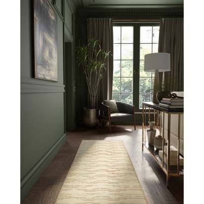 Kera Cream Flatwoven Rug by Martyn Lawrence Bullard - 245 x 305 cm - Rug + Pad System