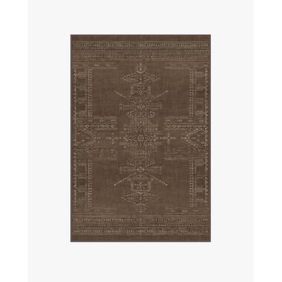 Amira Brown Flatwoven Rug by Martyn Lawrence Bullard - 120 x 185 cm - Rug + Pad System