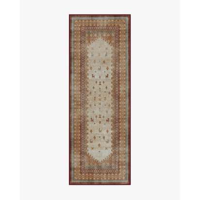 Mitra Multicolour Flatwoven Rug by Martyn Lawrence Bullard - 75 x 215 cm - Rug + Pad System