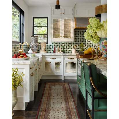 Mitra Multicolour Flatwoven Rug by Martyn Lawrence Bullard - 305 x 425 cm - Rug + Pad System