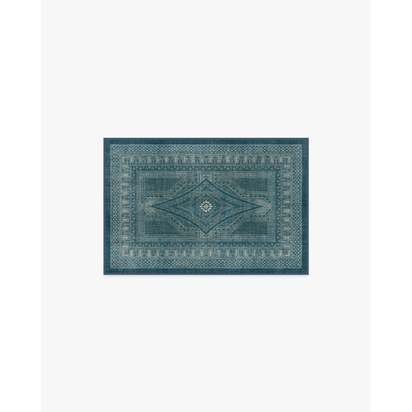 Nomad Blue Flatwoven Rug by Martyn Lawrence Bullard - 60 x 90 cm - Rug + Pad System