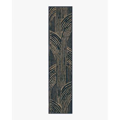 Beni Blue Flatwoven Rug by Martyn Lawrence Bullard - 75 x 365 cm - Rug + Pad System