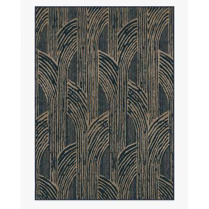 Beni Blue Flatwoven Rug by Martyn Lawrence Bullard - 305 x 425 cm - Rug + Pad System