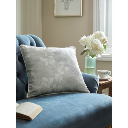 Laura Ashley Millhayes Square Cushion Natural | H10 x W45 x D45cm