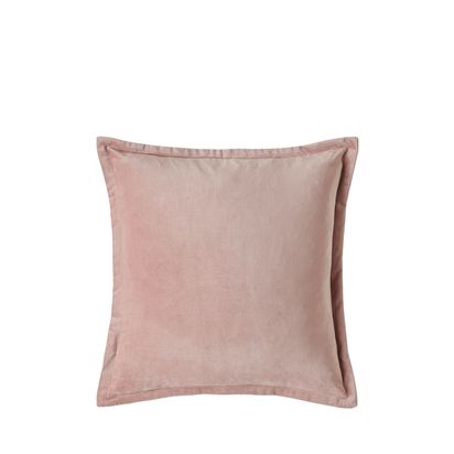 Laura Ashley Hanya Sage Leaf Square Cushion Dark Blush | H10 x W45 x D45cm