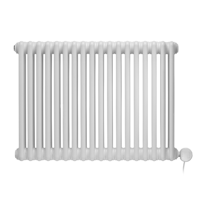 Terma Colorado Electric 3 Column Horizontal Radiator with VEO Wi-Fi Controlled Element - 600 x 834mm - White