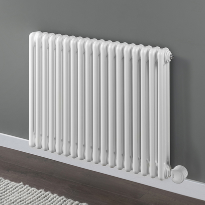 Terma Colorado Electric 3 Column Horizontal Radiator with VEO Wi-Fi Controlled Element - 600 x 834mm - White