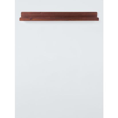 John Lewis Mid Century Acacia Wood Shelf, 91cm, Brown Brown | H10 x W91 x D10cm