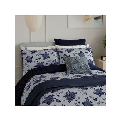 Bedeck of Belfast Freya Wool Throw, Midnight Blue Blue Midnight | H200 x W150 x D1cm