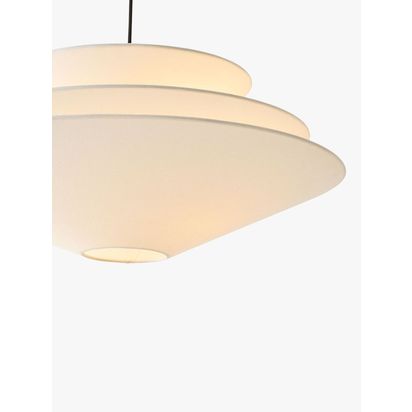west elm Gull Pendant Ceiling Light, White White White | H239 x W81 x D81cm