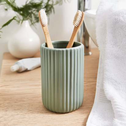 Ceramic Ribbed Tumbler