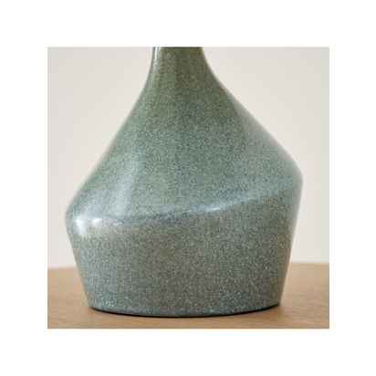west elm Asymmetry Ceramic Table Lamp, Green Jade Green Jade | H43 x W25 x D25cm