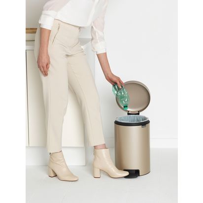 Brabantia newIcon Pedal Bin, 12L Metallic Gold