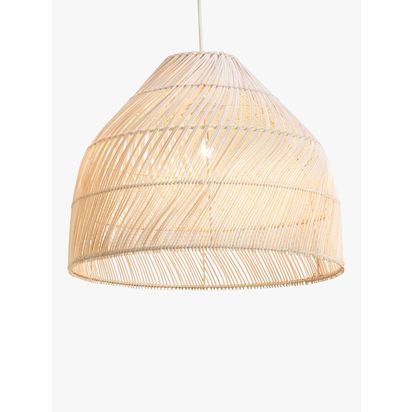 MADE Java Tapered Ceiling Shade, Natural Light Natural | H34 x W41.50 x D41.50cm