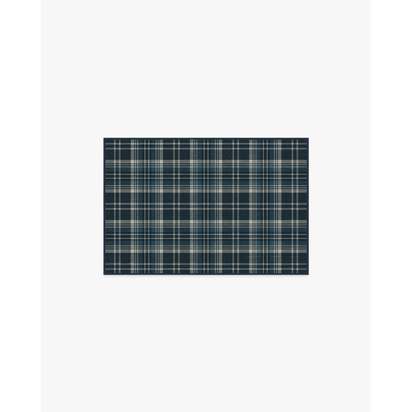 Dress Stewart Tartan Navy Flatwoven Rug - 60 x 90 cm - Rug + Pad System