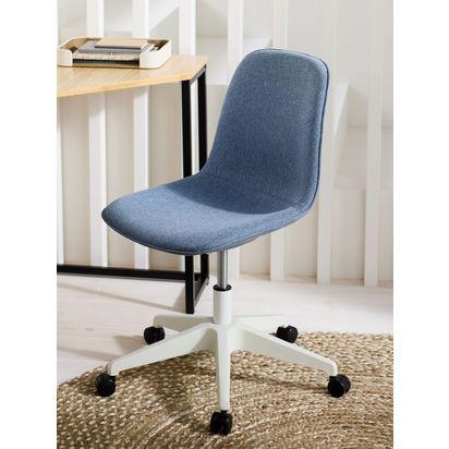 John Lewis Format Office Chair Blue 317 | H90 x W48.5 x D54.5cm