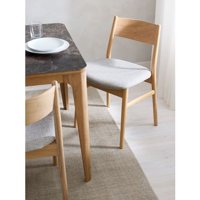 John Lewis Parity Dining Chair, Set of 2 Natural | H80 x W48 x D57cm
