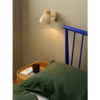 MADE Albert Wall Light Cream | H15.5 x W16 x D12cm