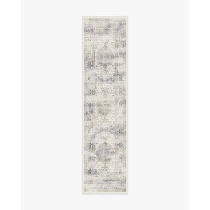 Sarrah Blue Quartz Flatwoven Rug - 75 x 305 cm - Rug + Pad System
